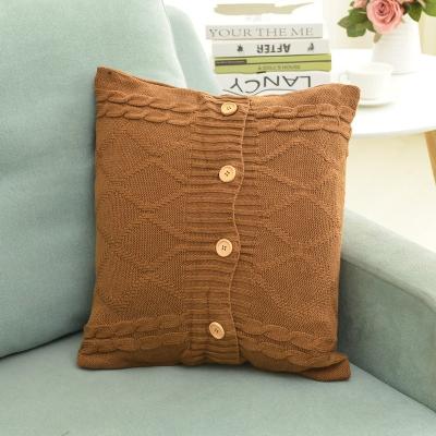 China PORTABLE Knitted Decorative Cotton Cushion Covers For Sofa Couch Bed Home Decoration Pillow Cover Square Tile Covers Cases for sale