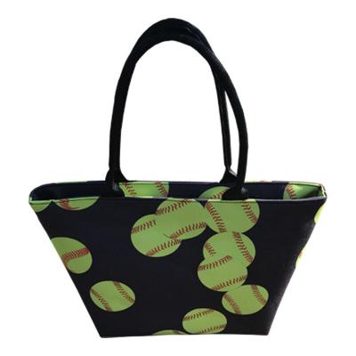 China Hot Sale Fashion Sport Season Shoulder Bag Football Baseball Printing Handbag for sale