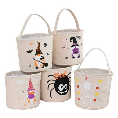 China Fashion Hot Selling Lightweight Candy Bag Kids Portable Halloween Basket Bucket Bag for sale