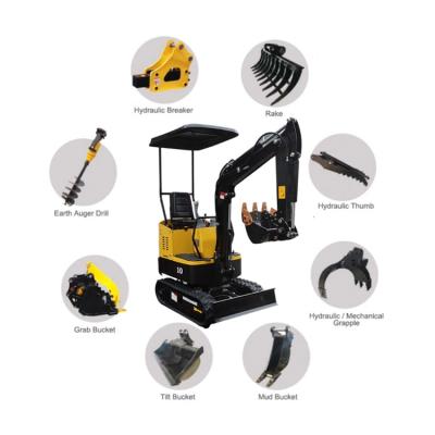 China Mini Excavator Crawler Excavator New at home Mini Crawler Excavator Machine 360 ​​degree rotation for sale