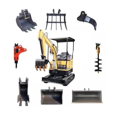 China Home Hot Sale Small Digger 1.5 Ton Crawler Farm Mini Excavator Mini Digger for sale