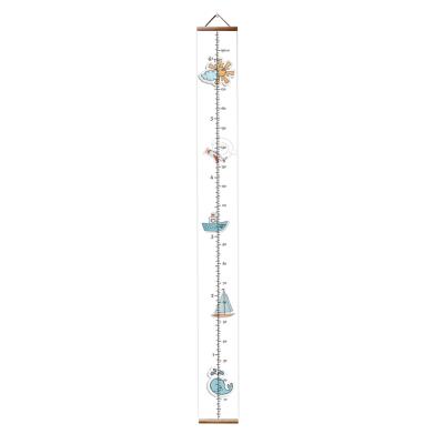 China Eco Friendly Custom Printed Growth Chart For Kids Hanging On The Wall Height Chart Removable Sticker for sale