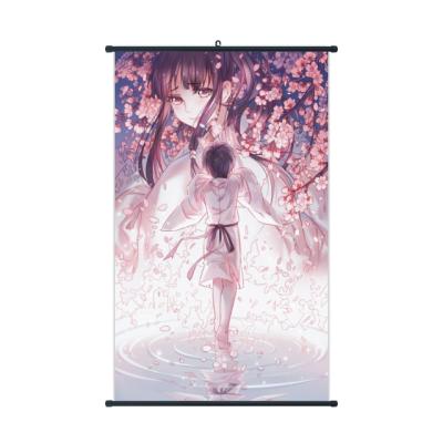 China Professional Roll Hanging Anime Fabric Printing Wall Hanging Tapestry Logo for sale