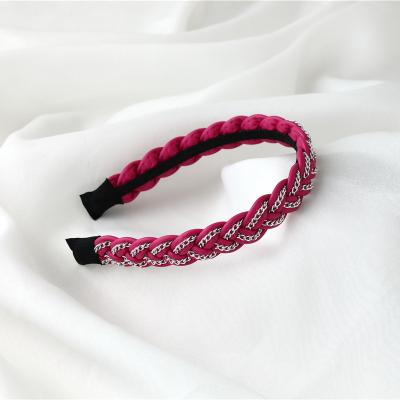 China New Design Braid Headband Women Hair Accessories Wholesale Custom Hair Band Hair Cloth Fashion Trendy Handmade Hair Band For Women As Picture for sale