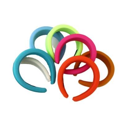 China 2020 DALLIS Sponge High Quality Solid Sports Multicolor Headband For Lady Pure Color Simple Fashion Hairdband for sale