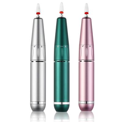 China Lightweight Electric Nail Drill Portable Pedicure Manicure Nail Polish Remove Machine Drill Nails Grinding Buffing Pen for sale