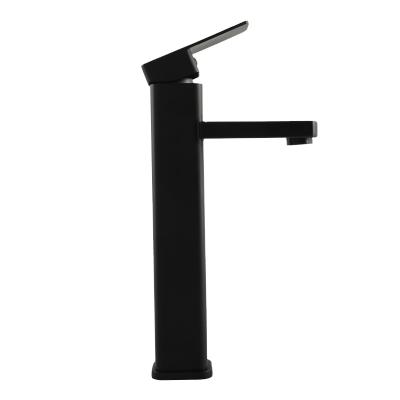 China Metered Single Taps 30cm Bathroon Faucet Mixer Black Matter for sale