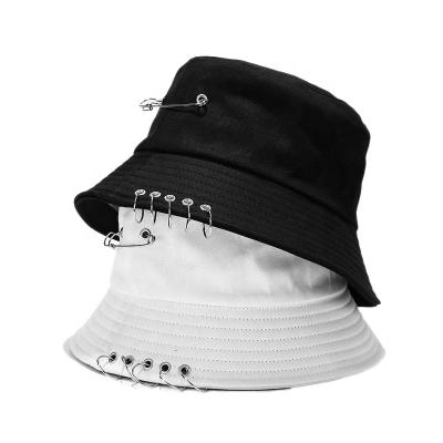 China New Image Relay Women's Bucket Hat Women's Bucket Hat Summer Panama Streetwear Black Ring Cute Women's Flat Fashion Bob Hat Hip Hop Fishing Fisherman for sale