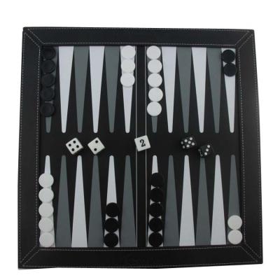 China Eco - Friendly Custom Playing Figures Ready To Ship Luxury PU Leather Backgammon Board China Factory for sale