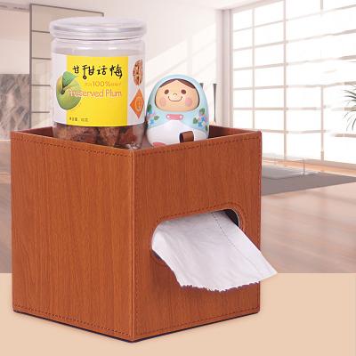 China Watch Storage Display Ready To Ship PU Leather Tissue Box Holder Briefcase Holder For USA for sale