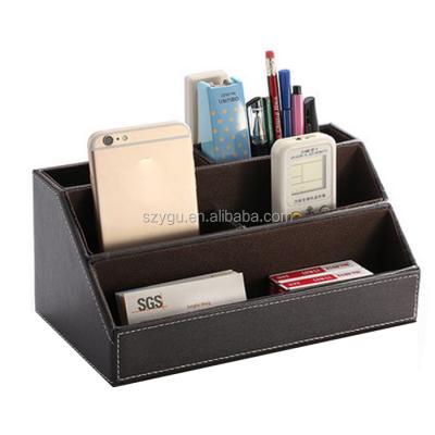 China Office Desk Organizer Pen Pencil Holder Business Name Cards Holder Remote Control for sale