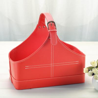 China 2022 Sustainable Handmade Heart-shape Storage Baskets With Leather For Gifts for sale