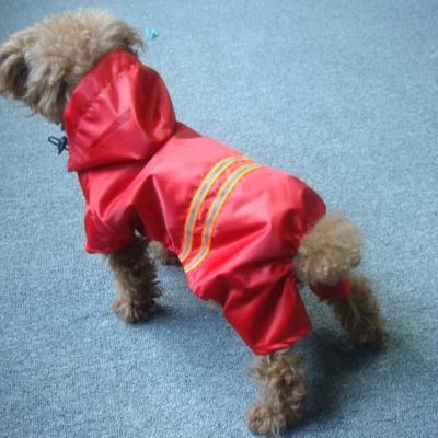 China 142 Viable Customized Raincoat Comfortable Cute Adorable Reflective Rainjacket Hooded Poncho Dog Apparel For Rainy Days for sale