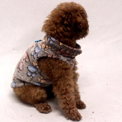 China Pawprint Sustainable Comfortable Cozy Small Dog Pajamas Cheap Dog Clothes Doggie Sweater Pet Clothes for sale