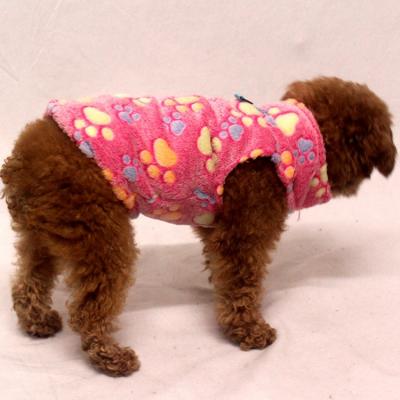 China Pawprint Sustainable Comfortable Cozy Small Dog Pajamas Cheap Dog Clothes Doggie Sweater Pet Clothes for sale