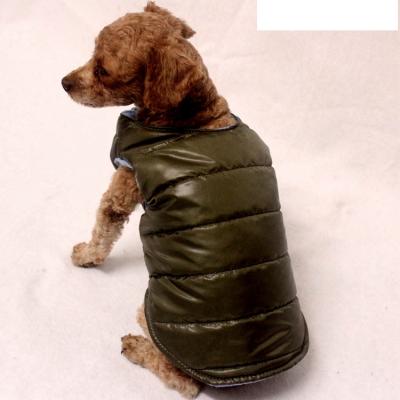 China Viable Fashionable Highly Fashionable Dark Green Bellie Jacket USA Pet Clothing Bellie Large Doggy Autumn&Wintercoat For Fat Dog Vest for sale