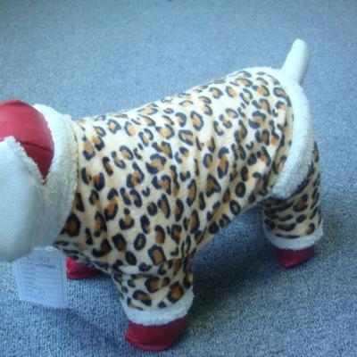 China 423 Viable Customized Soft Dog Leopard Indoor Sports Winterjacket / Wintercoat Adorable Cozy Comfortable Soft Dog for sale