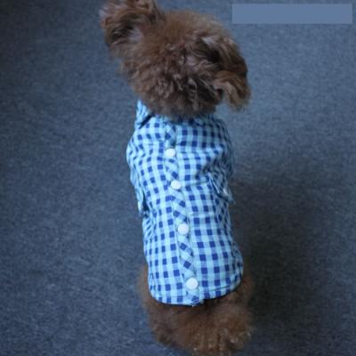 China 446 Viable Customized Adorable Dog Plaid T-shirt Fashionable Dog Shirt Breathable Warm-keeping For Pet Apparel Puppy Sweatshirt for sale