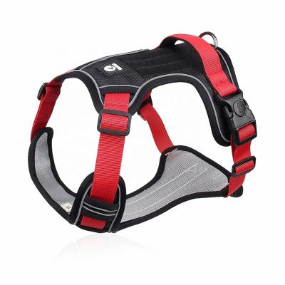 China Newly Designed Reflective Dog Traction Rope Breast Strap Reflective&Breathable Puppy Harness Vest Carry Cable Explosion Proof for sale