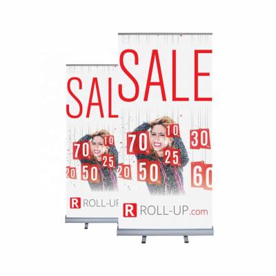 China Retractable Portable High Quality Double Sided 100x200 Cm Roll Up Banner Stand Display for sale