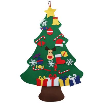 China Chirstmas Decor Amazon Hot Sale Christmas Tree Decoration Hanging Custom DIY Felt Christmas Tree for sale