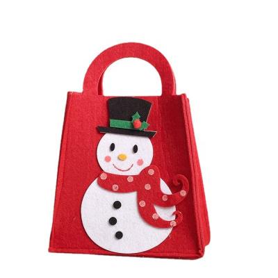 China Factory Price Disposable Eco - Friendly Handmade Christmas Gift Bags Felt Candy Bag for sale