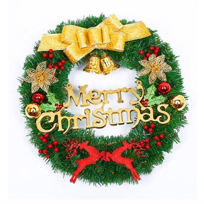 China Factory Price Eco-friendly Christmas Garland Plastic Christmas Party Decorative Christmas Wreath for sale