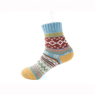 China High Quality Anti-Fault Cashmere Socks Thicken Warm Vintage Woolen Socks For Women for sale