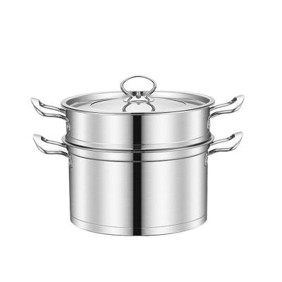 China New Factory Customization Price Viable Goods 2/3 Layer Aluminum 304 Stainless Steel Steamer Pot Set for sale