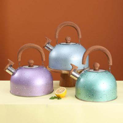 China SS 201 Durable Polishing Kettle Stainless Steel Teapot Water Kettle Stovetop Kettles for sale