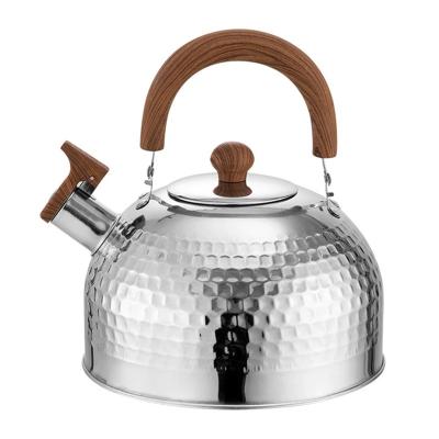 China Sustainable Gas Induction Cooker Large Capacity Household Stainless Steel Kettle 304 Stainless Steel General Whistling Kettle for sale