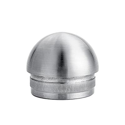 China Railing Accessories Stainless Steel End Cap 304 Stainless Steel Tube Top Outdoor Round Bezel for sale