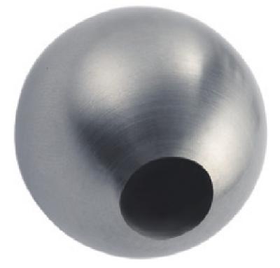 China Top Surface High Precision 304 22mm 25mm Threaded Decorative Stainless Steel Ball With M10 Hole for sale