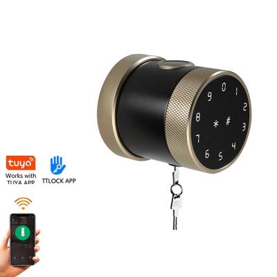 China Apartment ttlock app deadbolt button security hotel system fingerprint key card password wifi smart aluminum door lock for sale