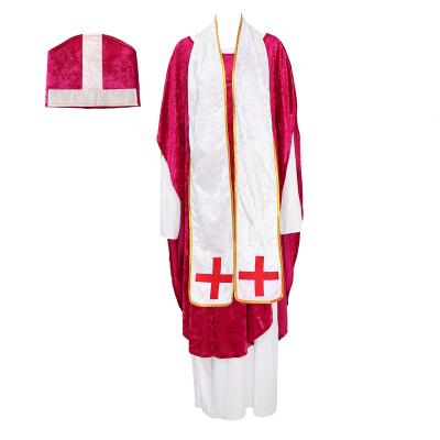 China The Holy Godfather 2020 New Halloween Holy Style Cosplay Clothes The Priest Robe Costume for sale