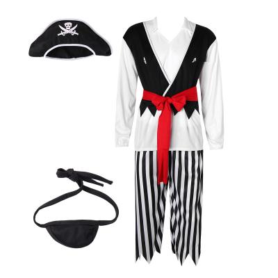 China Wholesale Adult Male Role-Playing Fancy Halloween Pirate Cosplay Masquerade Costume Clothing for sale