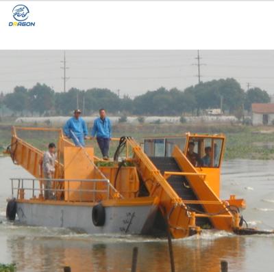 China Dragon water river weed cleaning boat to collect waste for sale