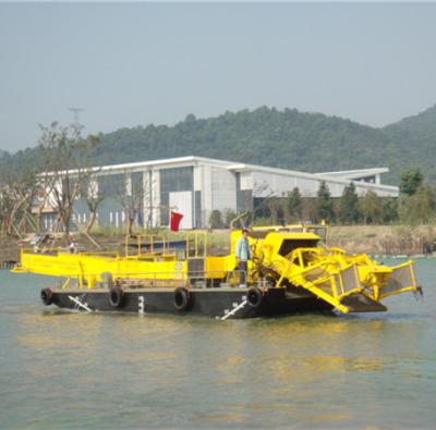 China Aquatic Weed Operation Waste Scavenging Boat Grass Cutter Easy Reed Harvester for sale