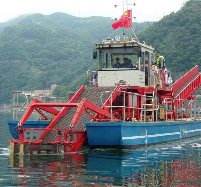 China Weed Midium Capacity Waste Salvage Aquatic Boat for sale