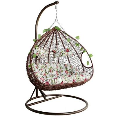 China Handmade Swing Chair Good Quality Cotton Hammock Macrame Indoor Outdoor Even Swing Chair For Adults for sale