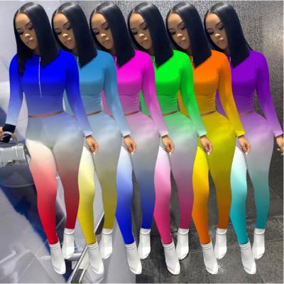 China Anti-Wrinkle 2020 Drop Clothing Tracksuits Jogging Suits Women Joggers Suits Set Women Two Piece Set Clothing for sale