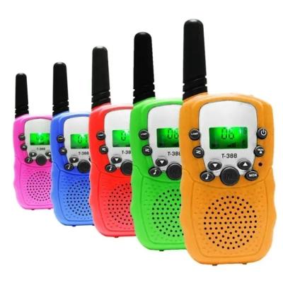 China ABS T-388 Kids Walkie Talkies 22CH Flashlight Gifts for Boys Girls Handheld Walkie Talkies Kids Toy Outdoor Camping Walkie Talkies for sale