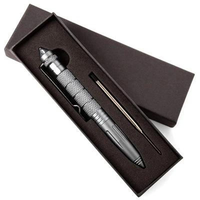 China Aluminum Alloy Tungsten Steel Tactical Pen For Glass Breaker Defense Multifunctional Pen for sale