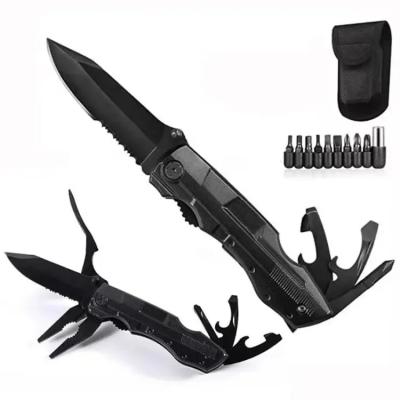 China Multifunctional Muliti-purpose 15 In1 Pocket Multitool Folding Knife Portable Pliers For Camping Hiking Survival for sale