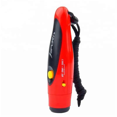 China Sports .camping. Three-Tone Electronic Traffic Whistle High Volume Outdoor High Decibel Security Electronic Whistle Game for sale