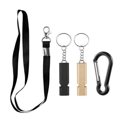 China Sports campsite. Set of Emergency Whistle Safety Survival Whistles with Lanyard Key Chain Doubles High Launch Tubes for Outdoor Hiking Camping Hunting for sale