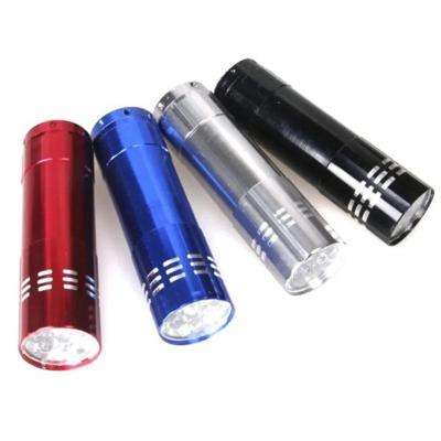 China Mini Portable Emergency Flashlight Violet Light 9 LED Torch Light Lamp UV UV Flashlight for sale