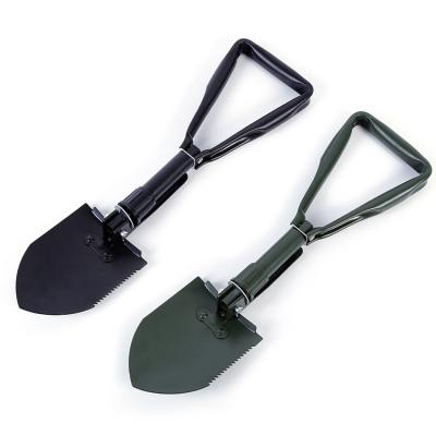 China Outdoor camping shovel outdoor camping shovel snow shovel portable multifunctional shovel D shape handle folding shovel for sale