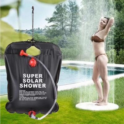 China Outdoor Beach Hiking Spot Wholesale 20L Camping Travel Portable Shower 5 Gallon Heat Pipe Solar Water Heater Outdoor Other Bag Camping Gear for sale