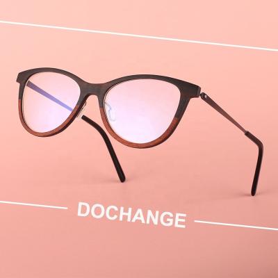 China Custom Spring Logo Mirror Eyewear Glasses Fiber Optic Frame 2022 Carbon Optical Frame OEM Multilayer Wood Eco-friendly for sale